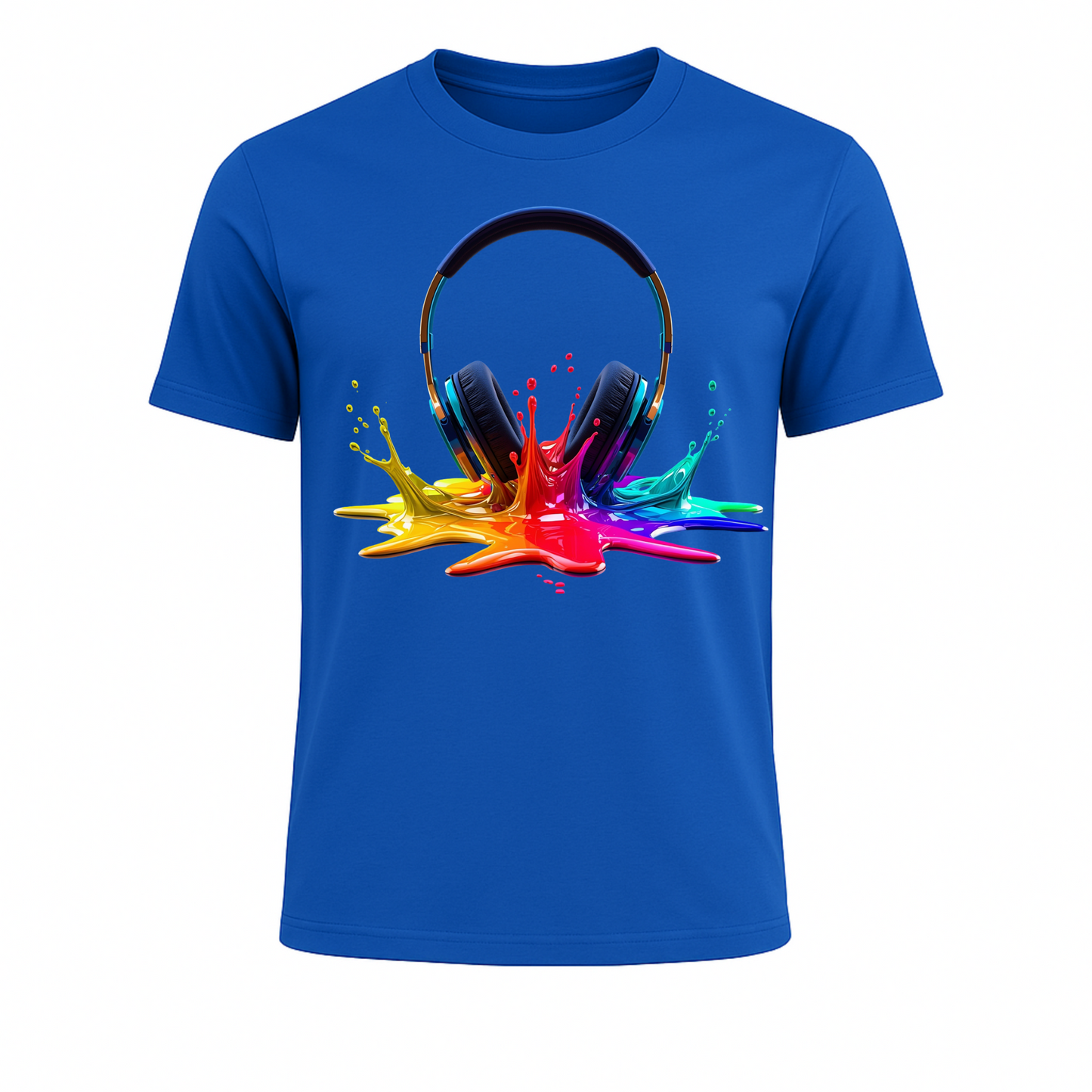 Headset - Bursting colors headset with prominent PrintPromp colors