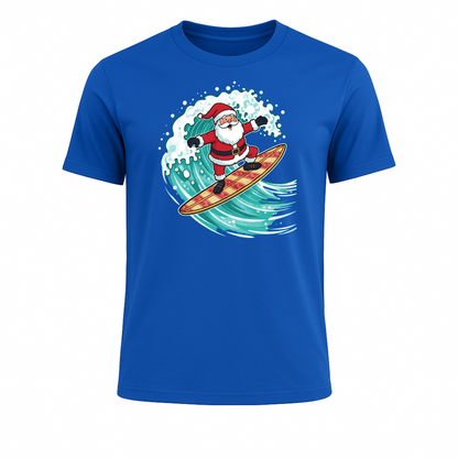 Surfing Santa Christmas T-Shirt