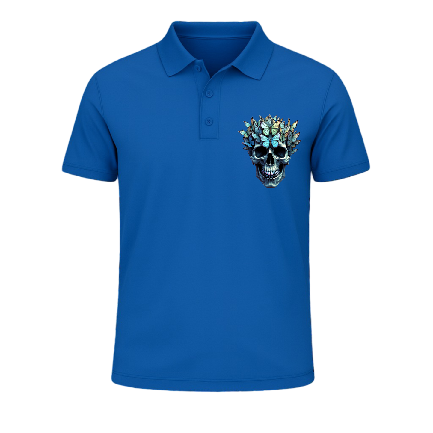 Butterfly Skull T-Shirt Polo