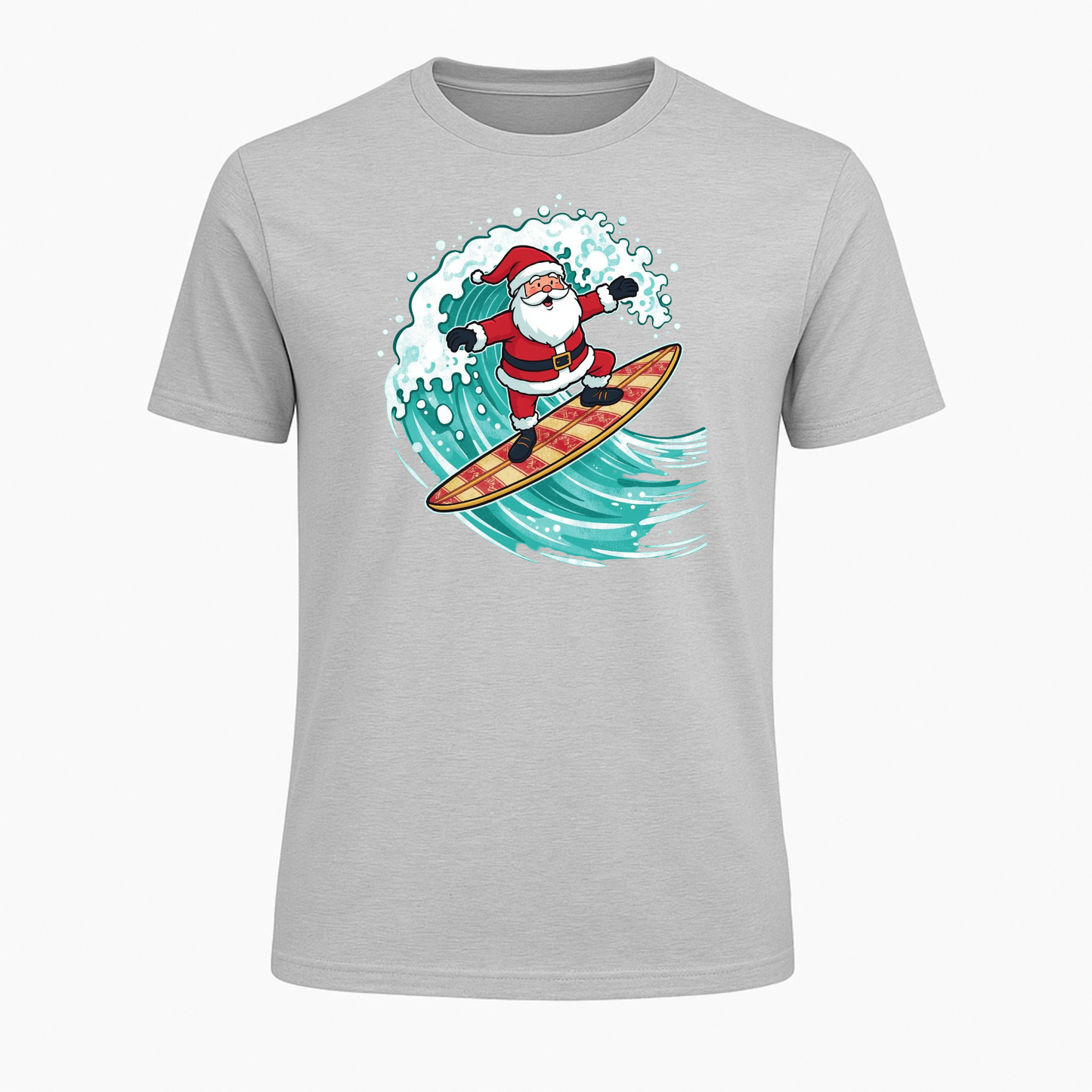 Surfing Santa Christmas T-Shirt