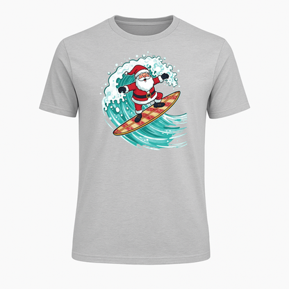 Surfing Santa Christmas T-Shirt