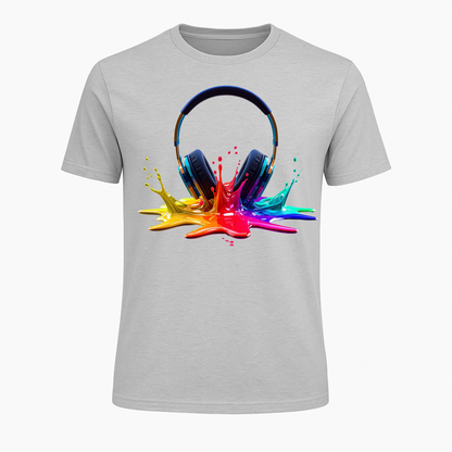 Headset - Bursting colors headset with prominent PrintPromp colors