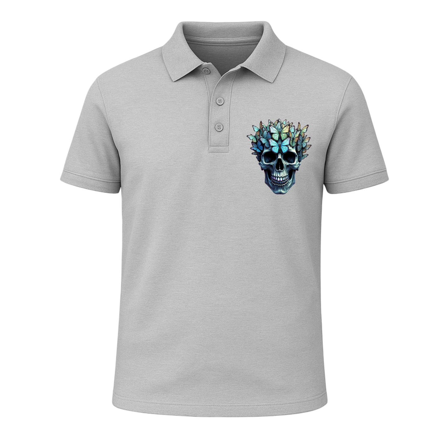 Butterfly Skull T-Shirt Polo