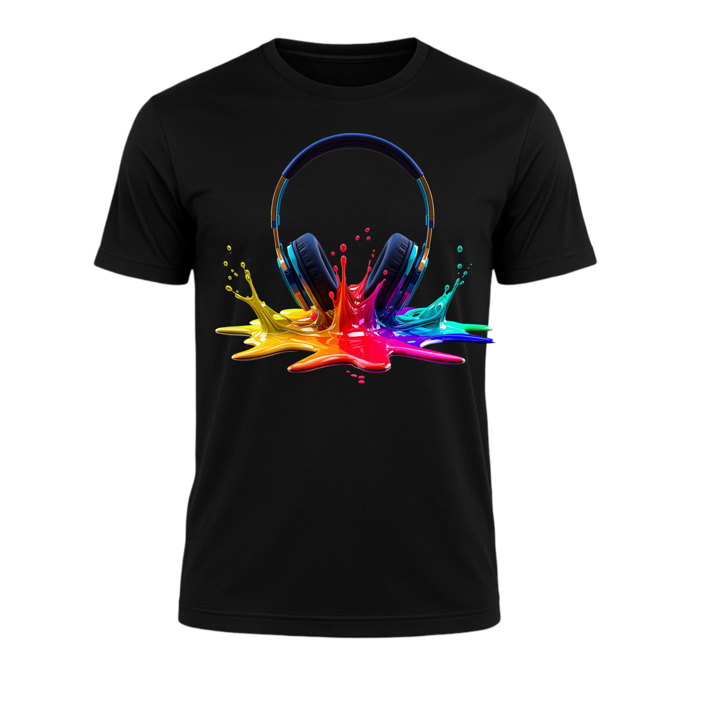 Headset - Bursting colors headset with prominent PrintPromp colors