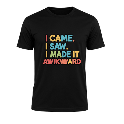 I came, saw and conquered - Super exclusive street wear pure cotton T-Shirt from PrintPromp AI