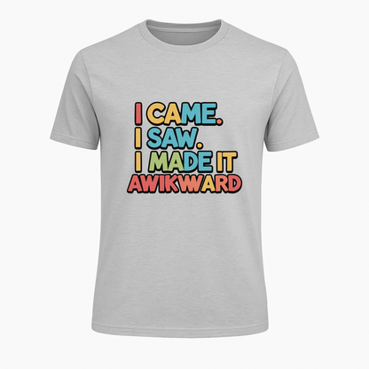 I came, saw and conquered - Super exclusive street wear pure cotton T-Shirt from PrintPromp AI