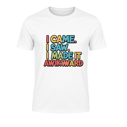 I came, saw and conquered - Super exclusive street wear pure cotton T-Shirt from PrintPromp AI