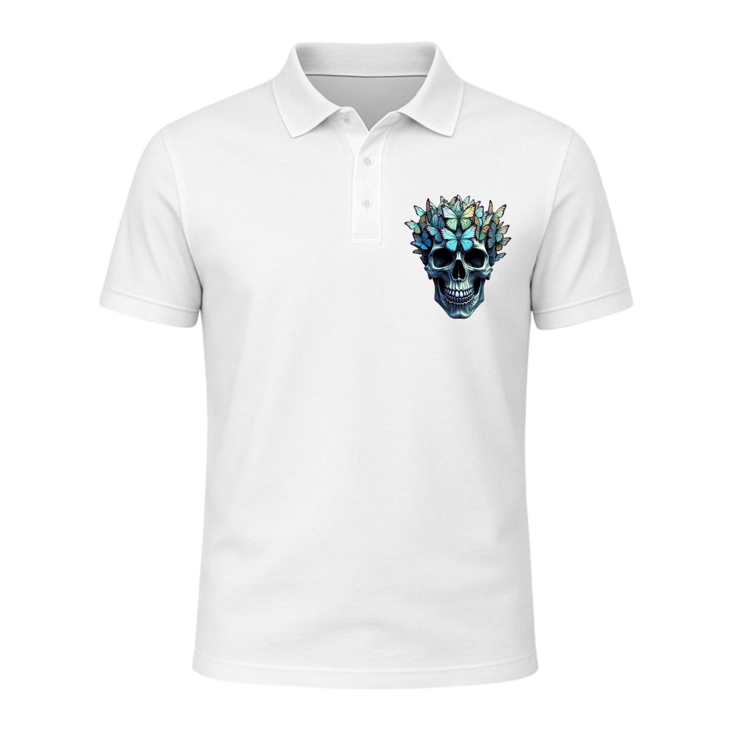 Butterfly Skull T-Shirt Polo
