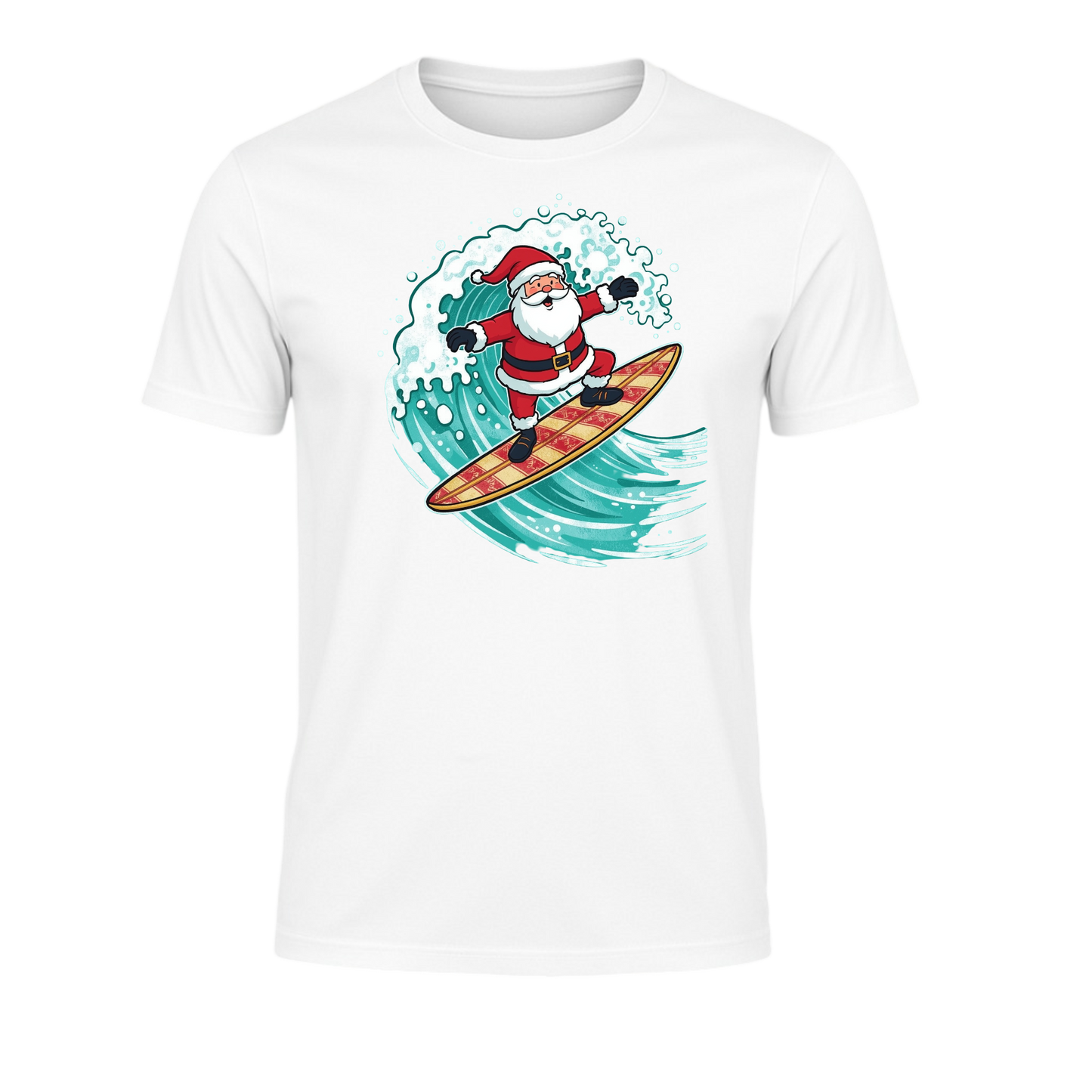 Surfing Santa Christmas T-Shirt