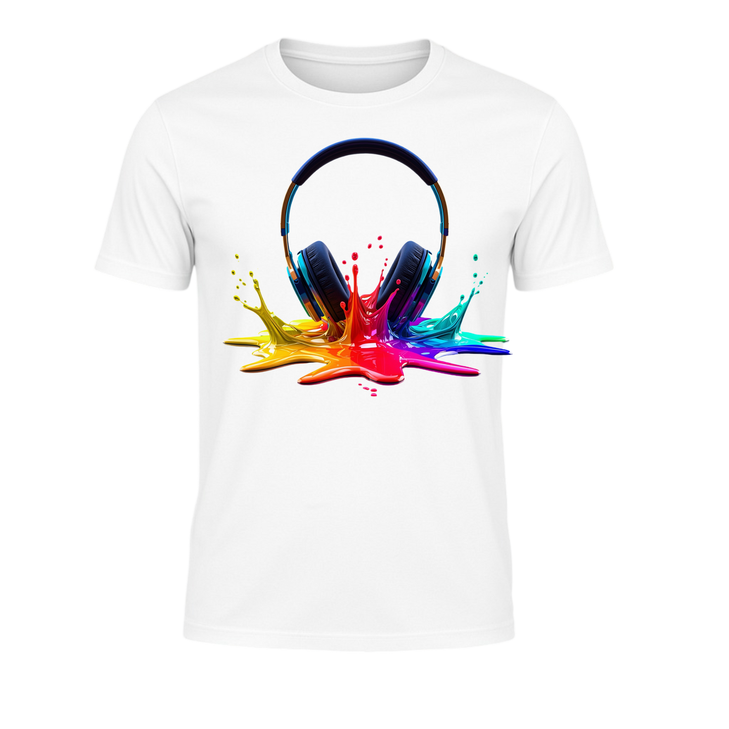 Headset - Bursting colors headset with prominent PrintPromp colors